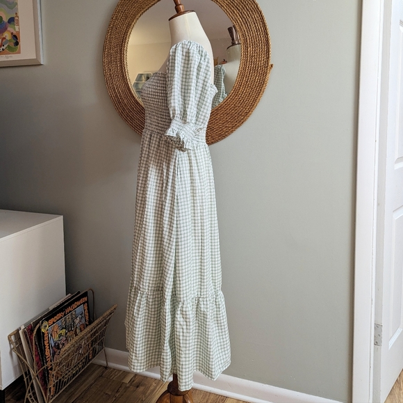 EUC O.P.T. Angie Midi Gingham Dress - Picture 3 of 5
